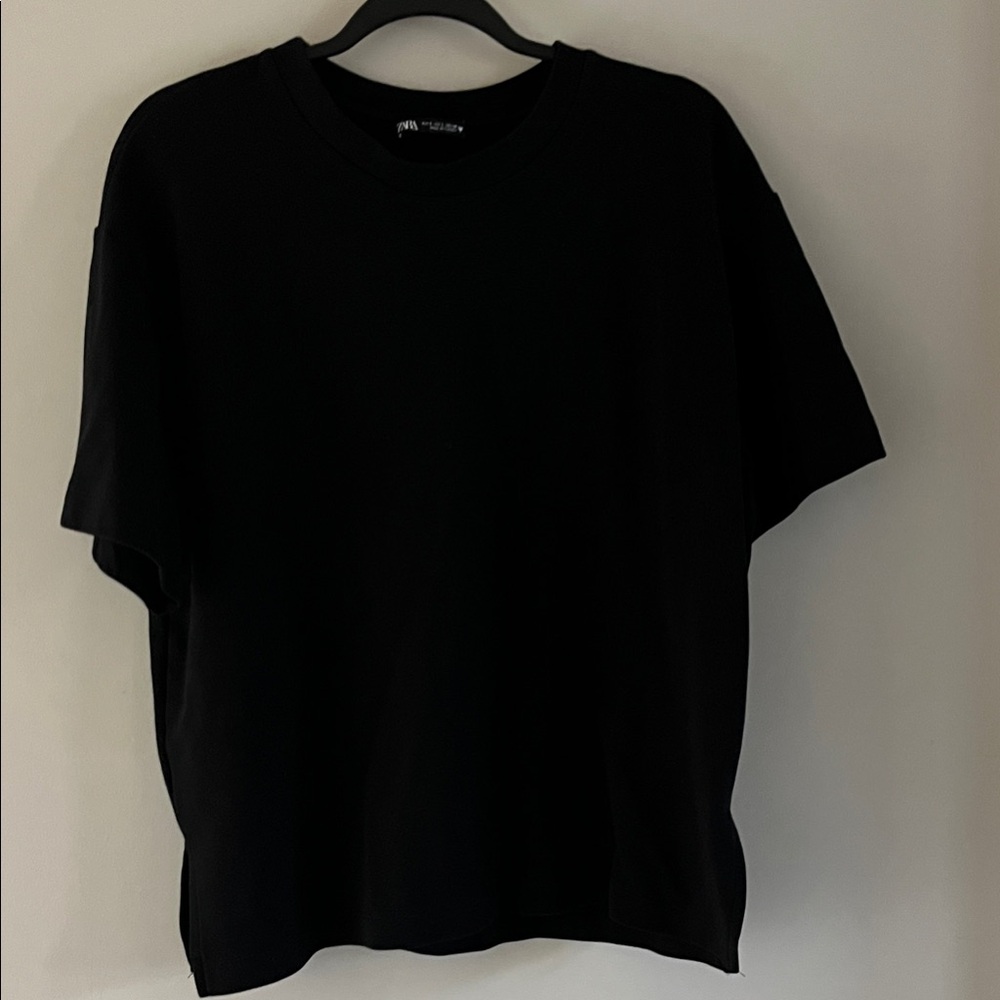 Zara Women's Black Short Sleeve Tee